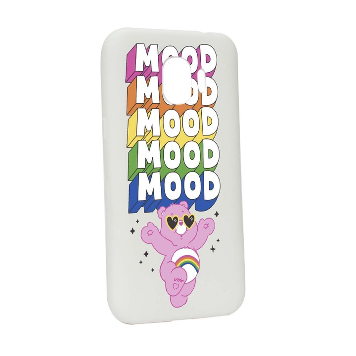 Husa de protectie Mood - Pink Bear, pentru Samsung Galaxy J4 2018, rezistenta la uzura, anti-alunecare, din silicon Premium, W599