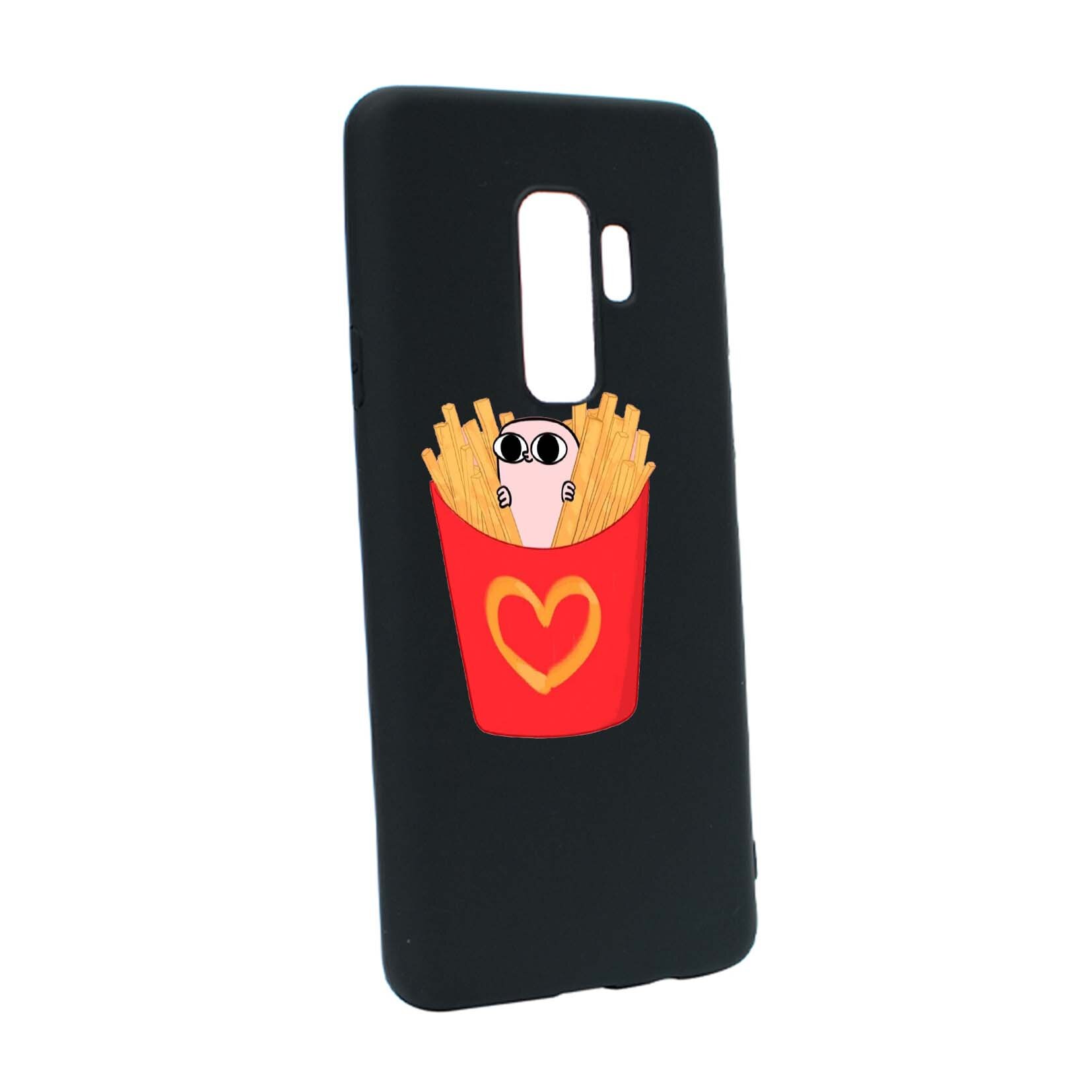 Husa de protectie I Love Chips, pentru Samsung Galaxy S9 Plus, rezistenta la uzura, anti-alunecare, din silicon Premium, B602
