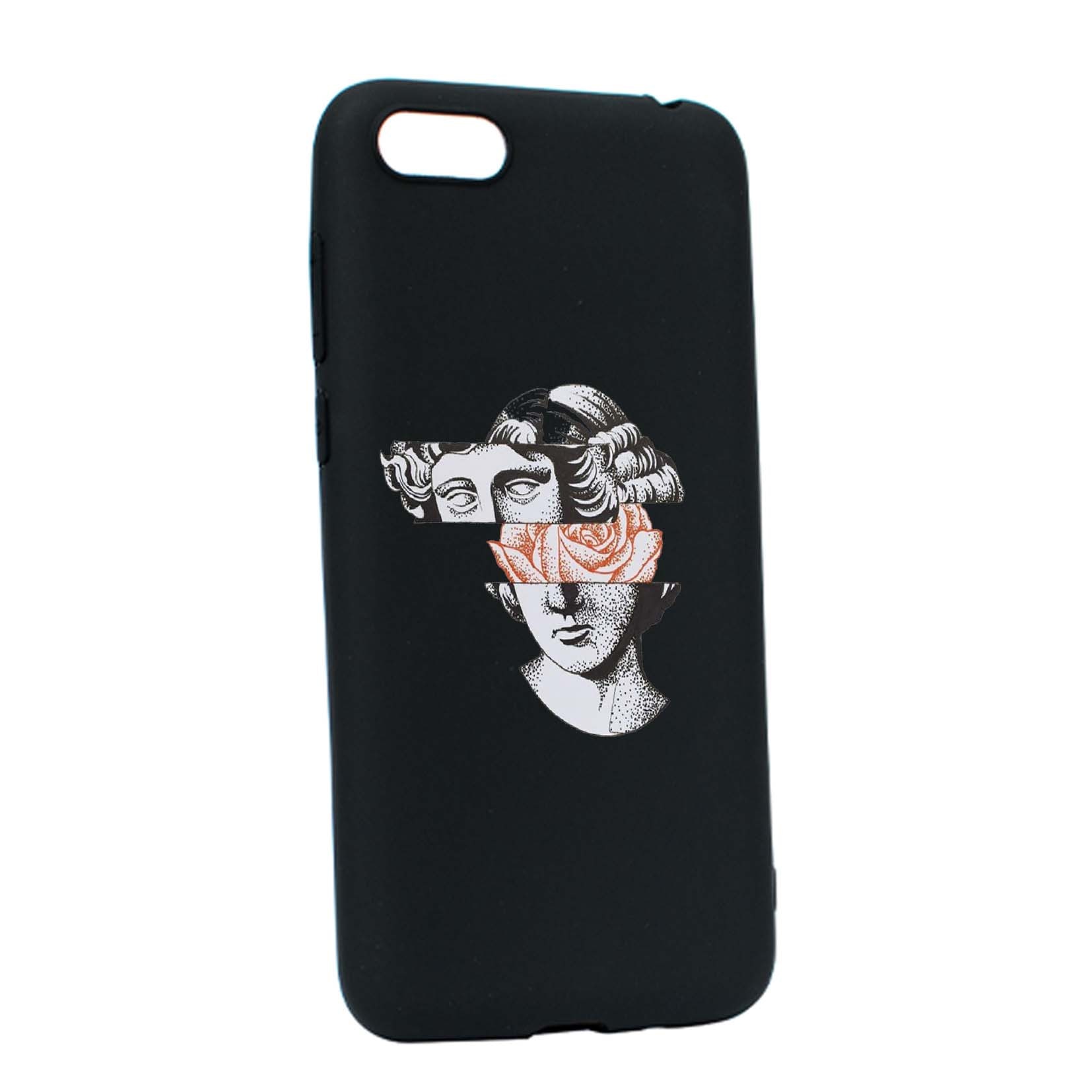 Husa de protectie Statue Rose, pentru Apple iPhone 6 / 6S, rezistenta la uzura, anti-alunecare, din silicon Premium, B604