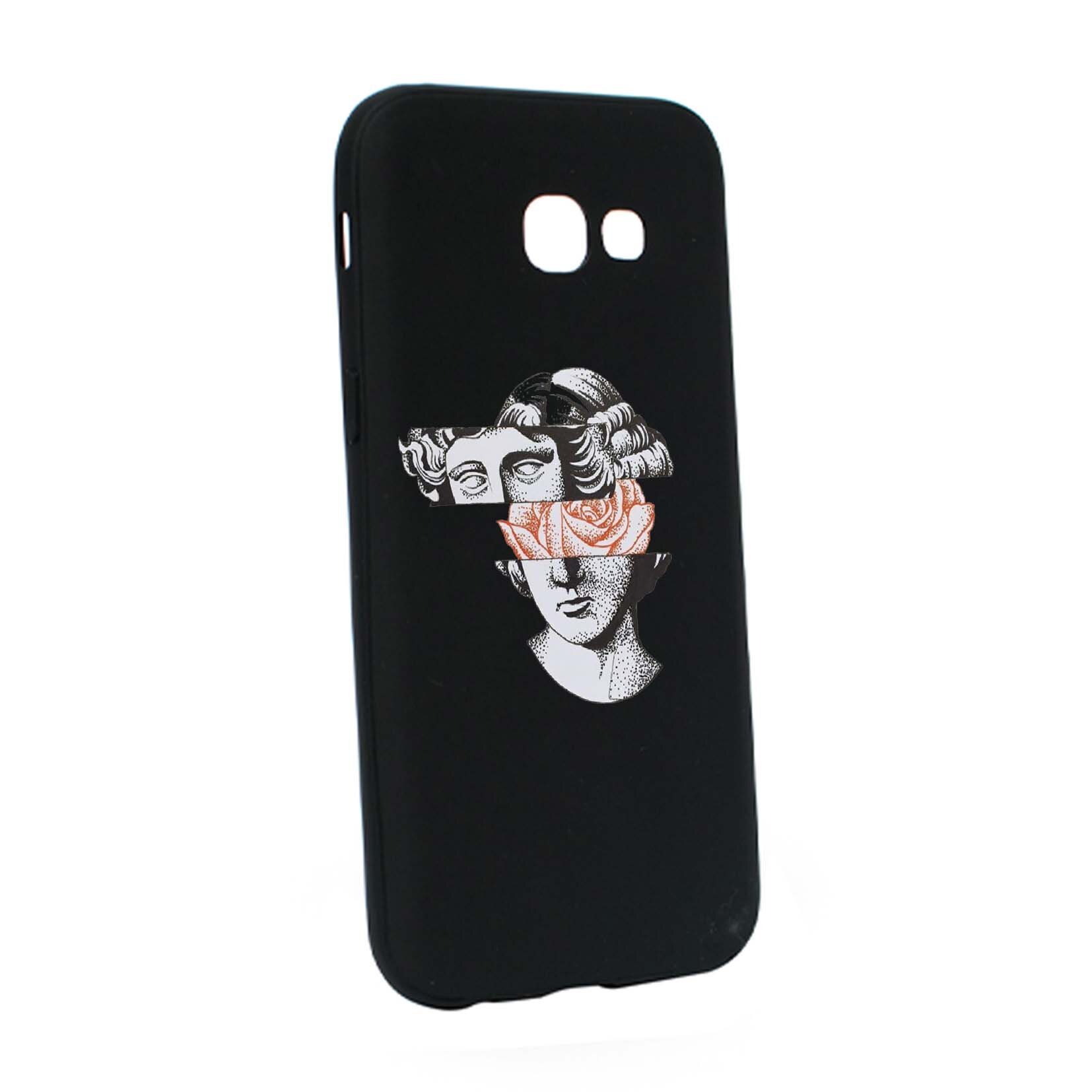 Husa de protectie Statue Rose, pentru Samsung Galaxy A5 2017, rezistenta la uzura, anti-alunecare, din silicon Premium, B604