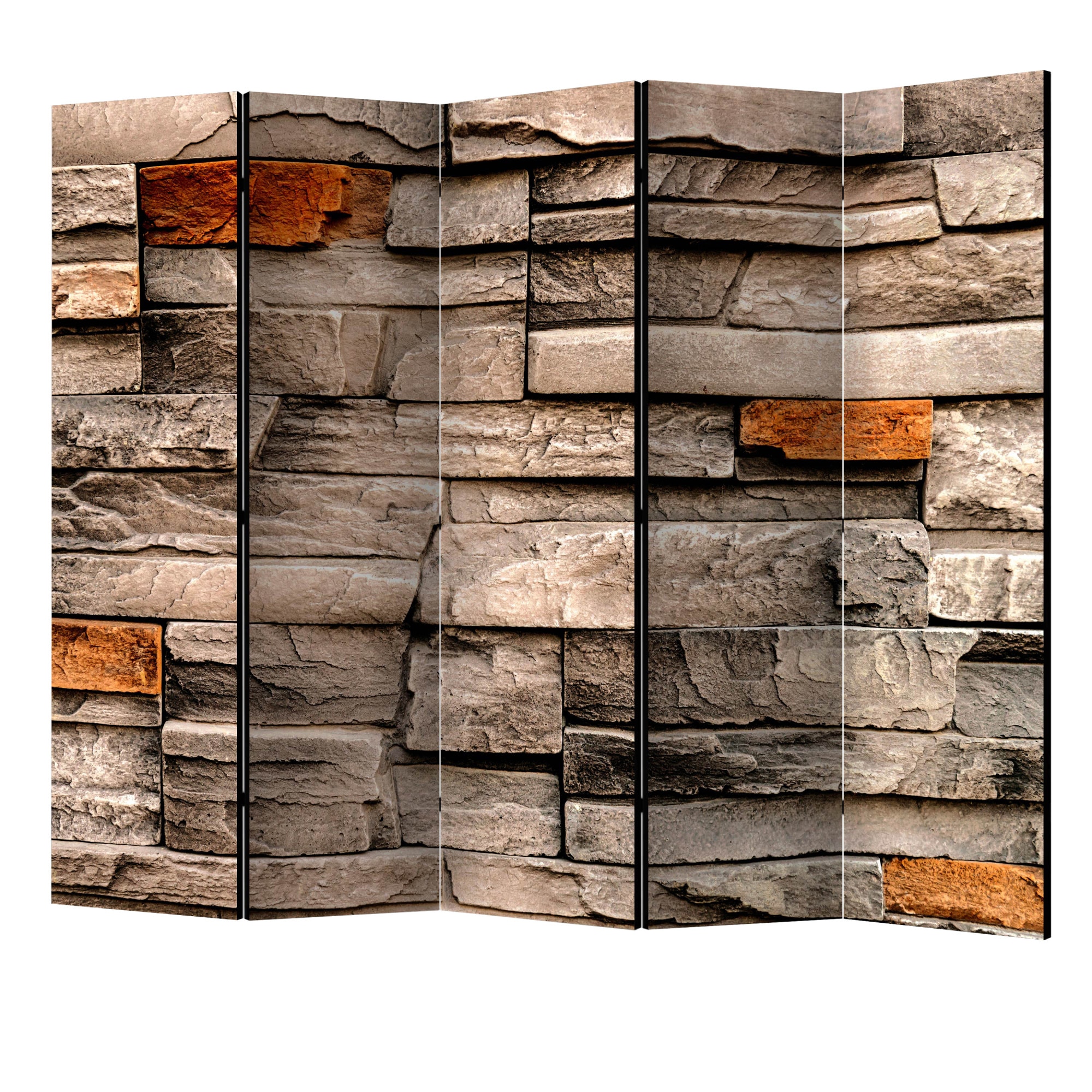 Paravan din 5 parti - Stones song II - 225 x 172 cm