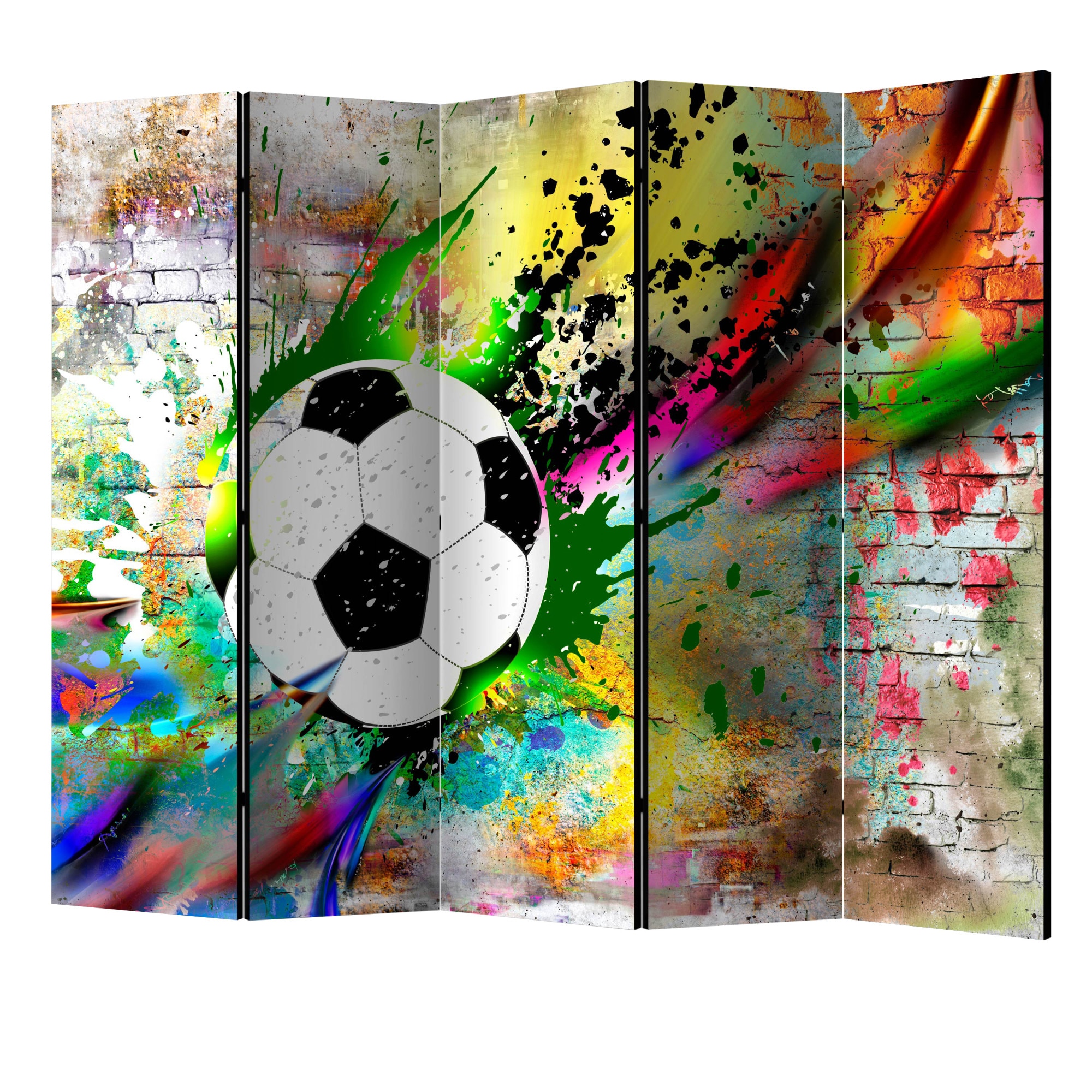 Paravan din 5 parti - Urban gameplay II - 225 x 172 cm