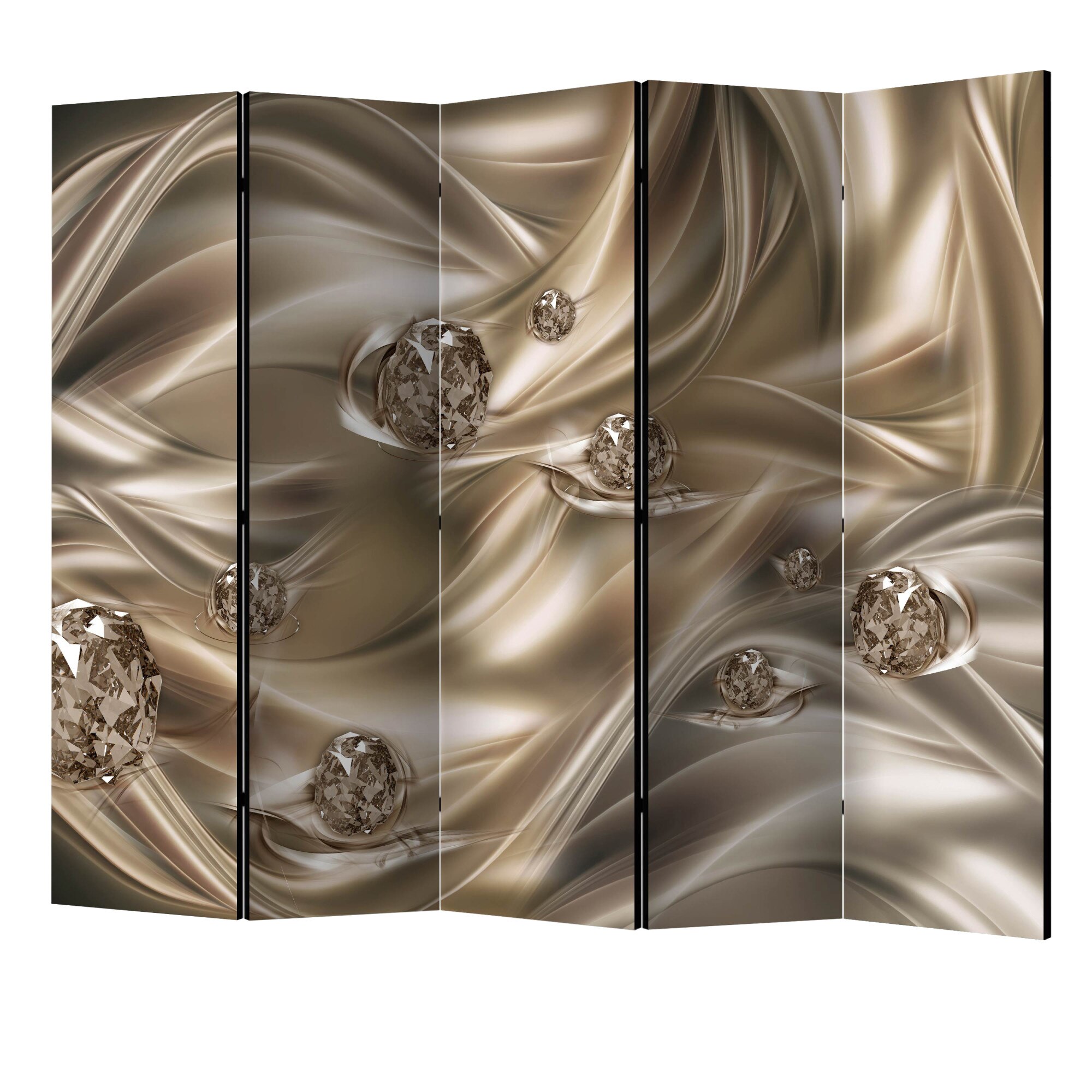 Paravan din 5 parti - Velvet kiss II - 225 x 172 cm