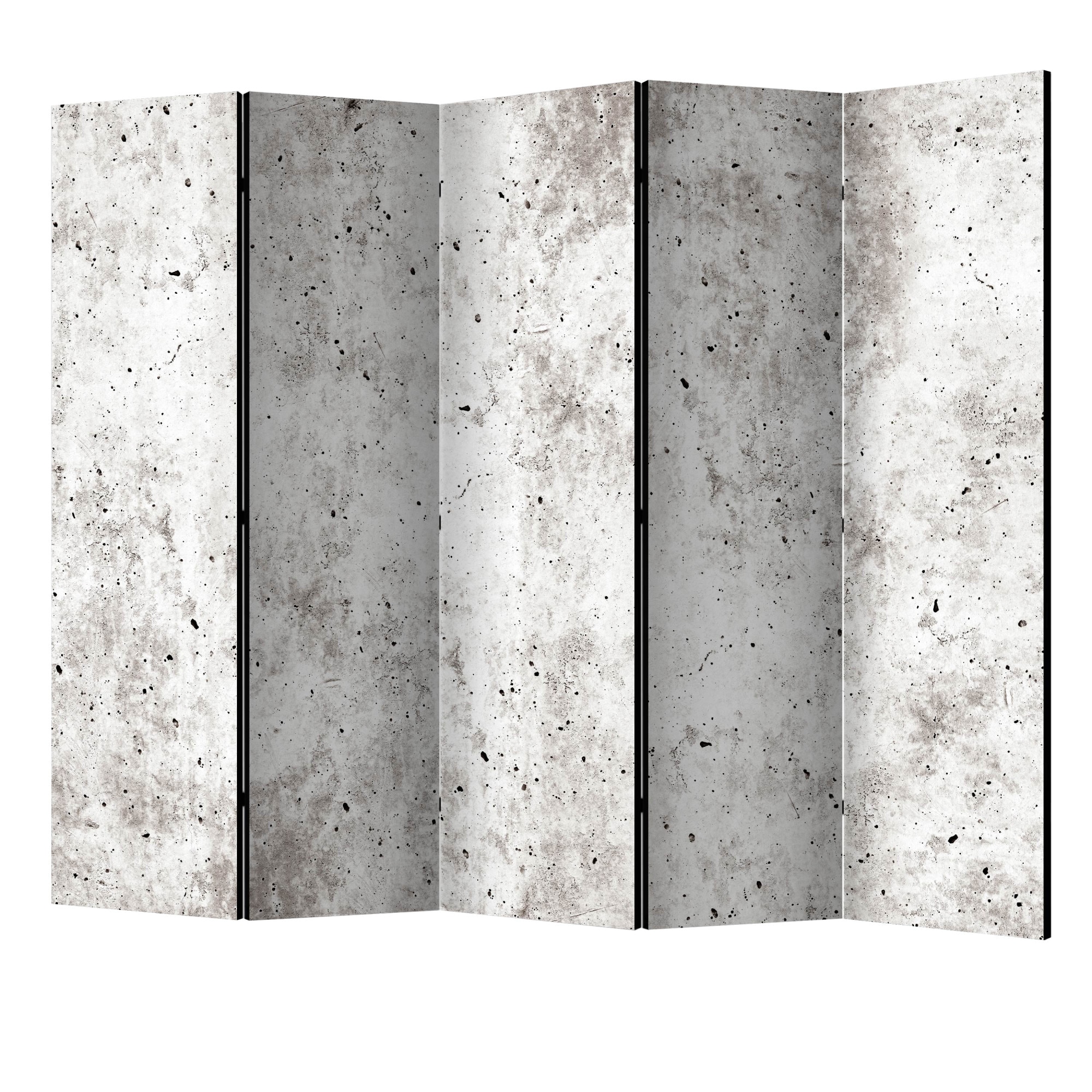 Paravan din 5 parti - Stil urban beton II - 225 x 172 cm