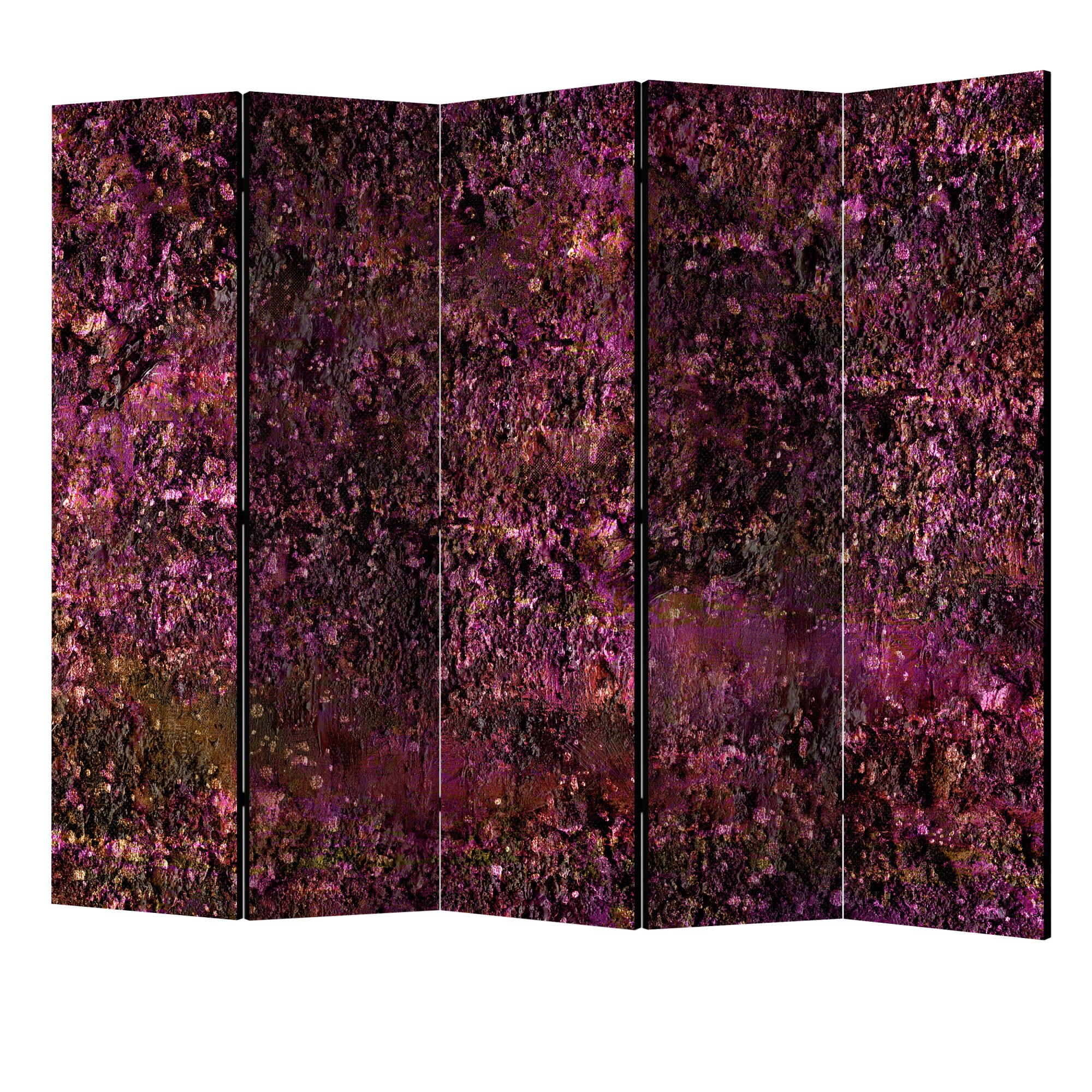Paravan din 5 parti - Trezoreria roz II - 225 x 172 cm