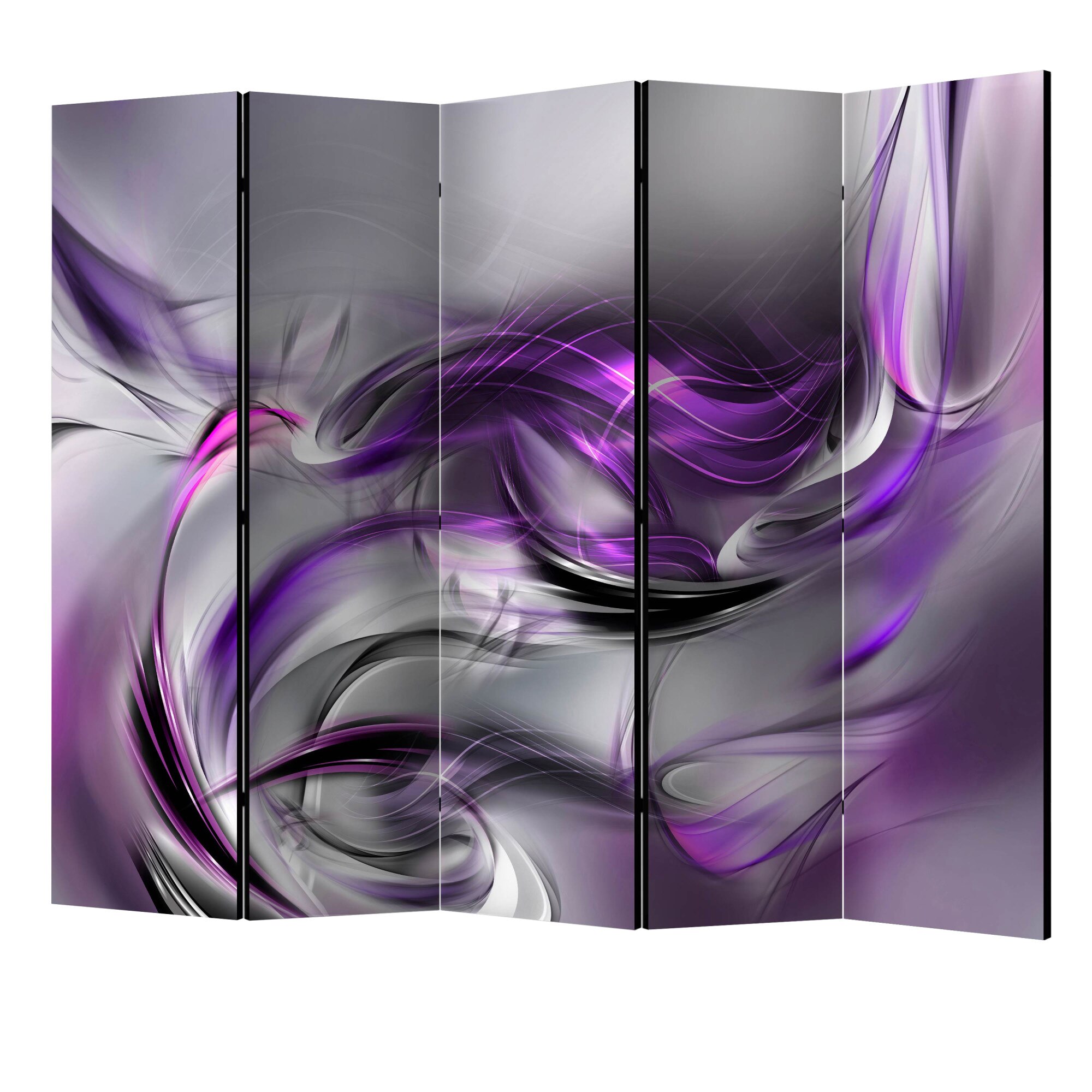 Paravan din 5 parti - Vulturi violet II II - 225 x 172 cm