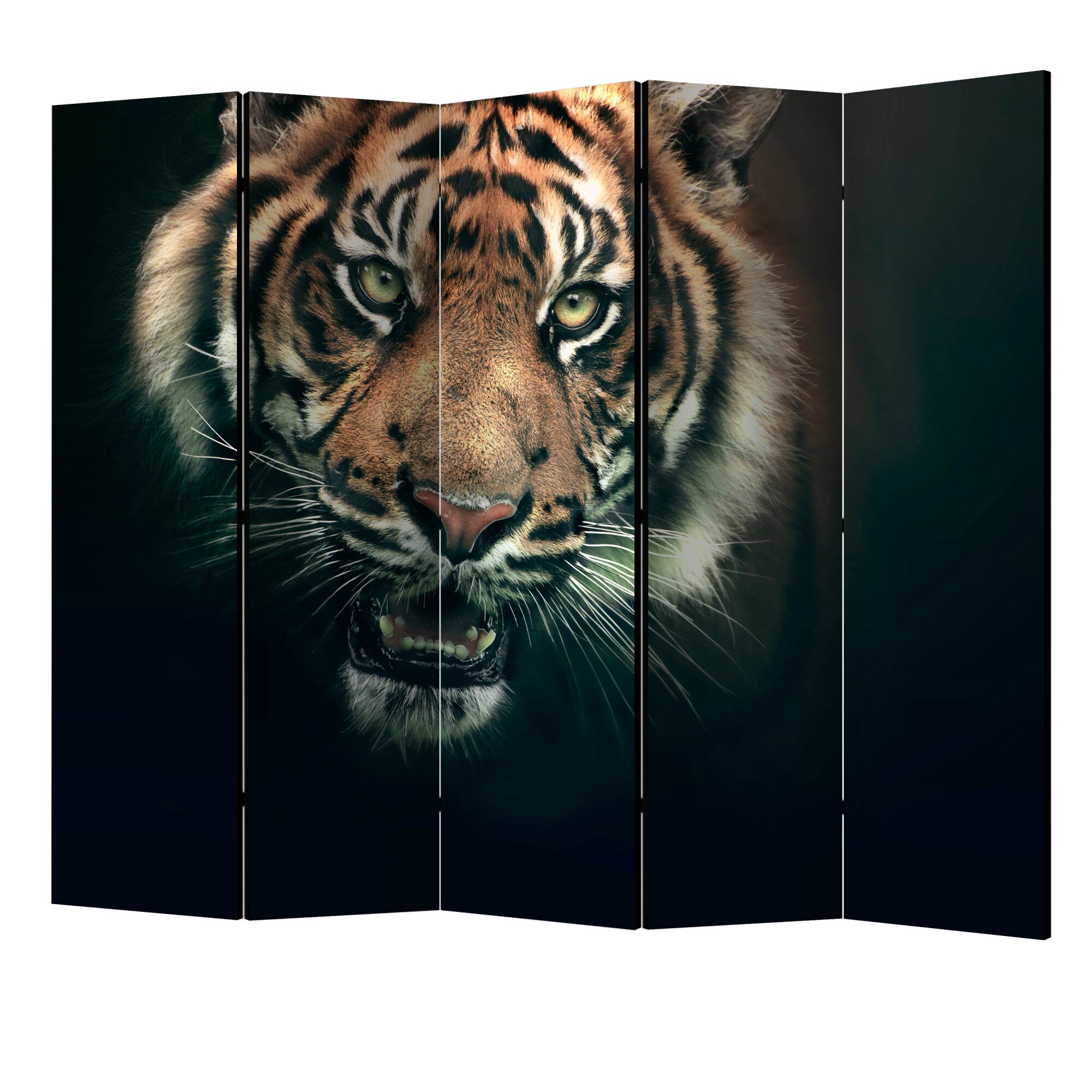 Paravan din 5 parti - Tigrul bengal II - 225 x 172 cm
