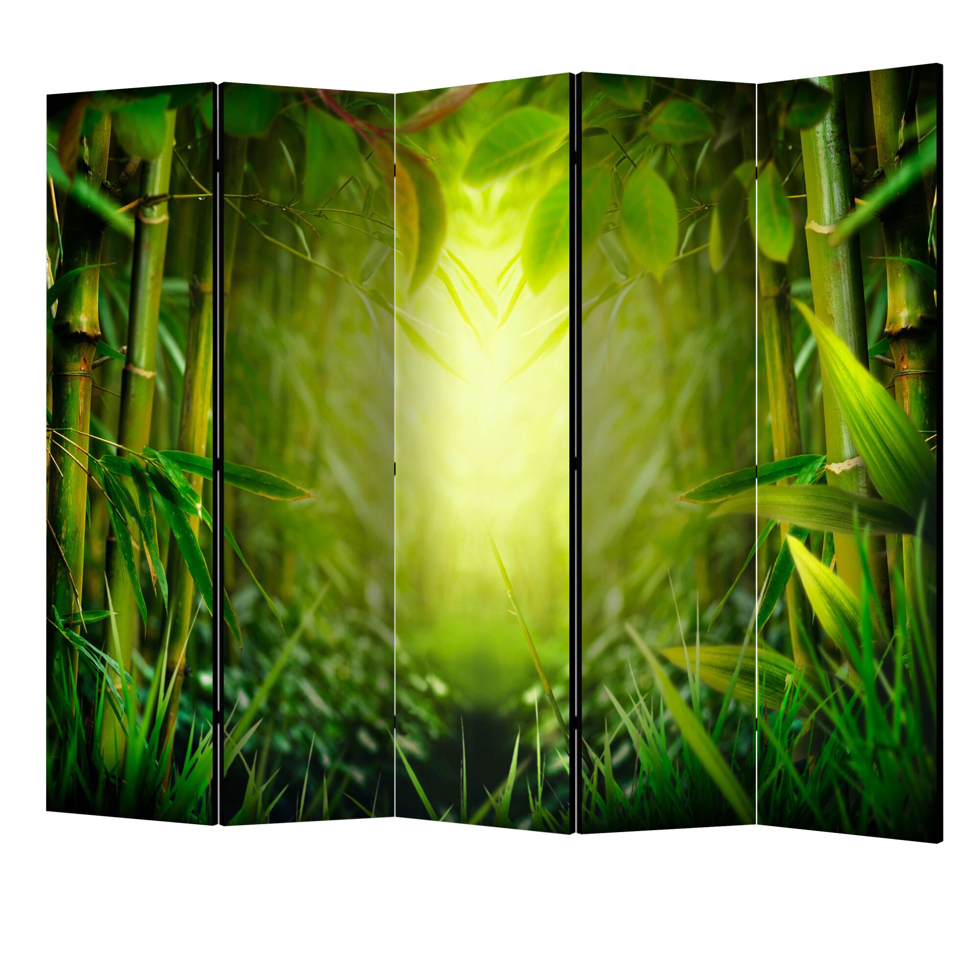 Paravan din 5 parti - Zana padurii II - 225 x 172 cm