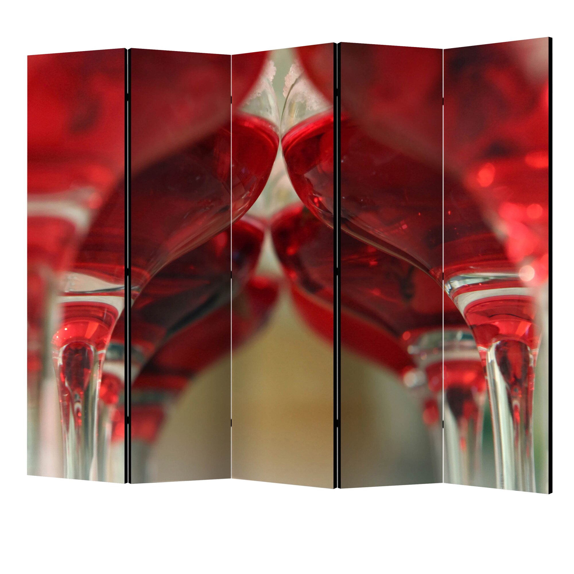 Paravan din 5 parti - Wine bar II - 225 x 172 cm