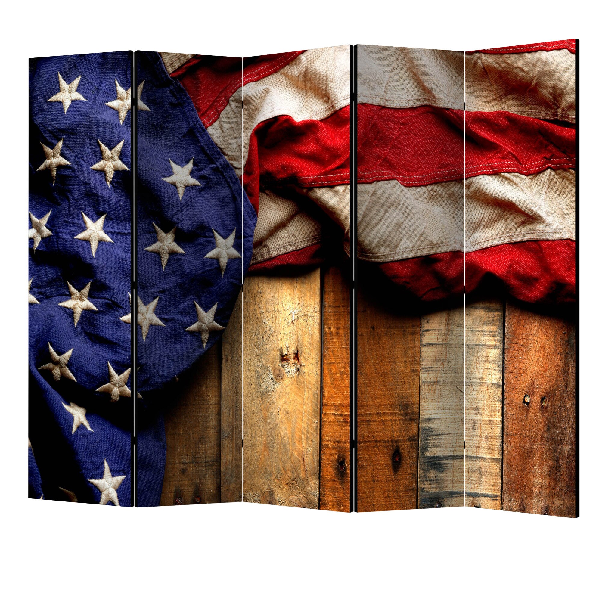 Paravan din 5 parti - Stil american II - 225 x 172 cm