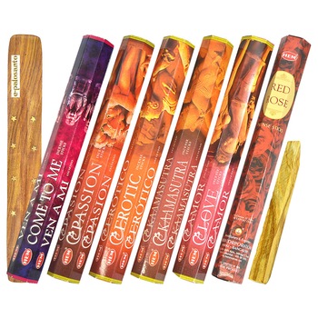 Set betisoare parfumate Pasiune 6 bucati si Lemn Palo Santo, aromaterapie e-palosanto Set betisoare parfumate Pasiune 6 bucati si Lemn Palo Santo, aromaterapie e-palosanto