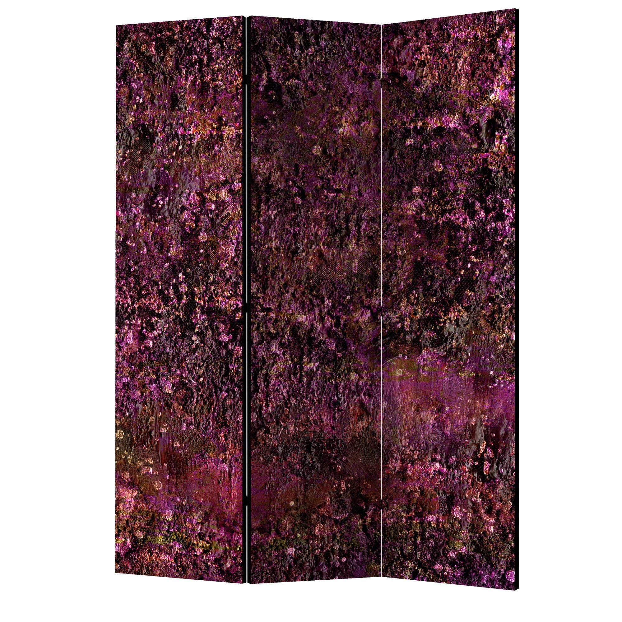 Paravan din 3 parti - Comoara roz - 135 x 172 cm