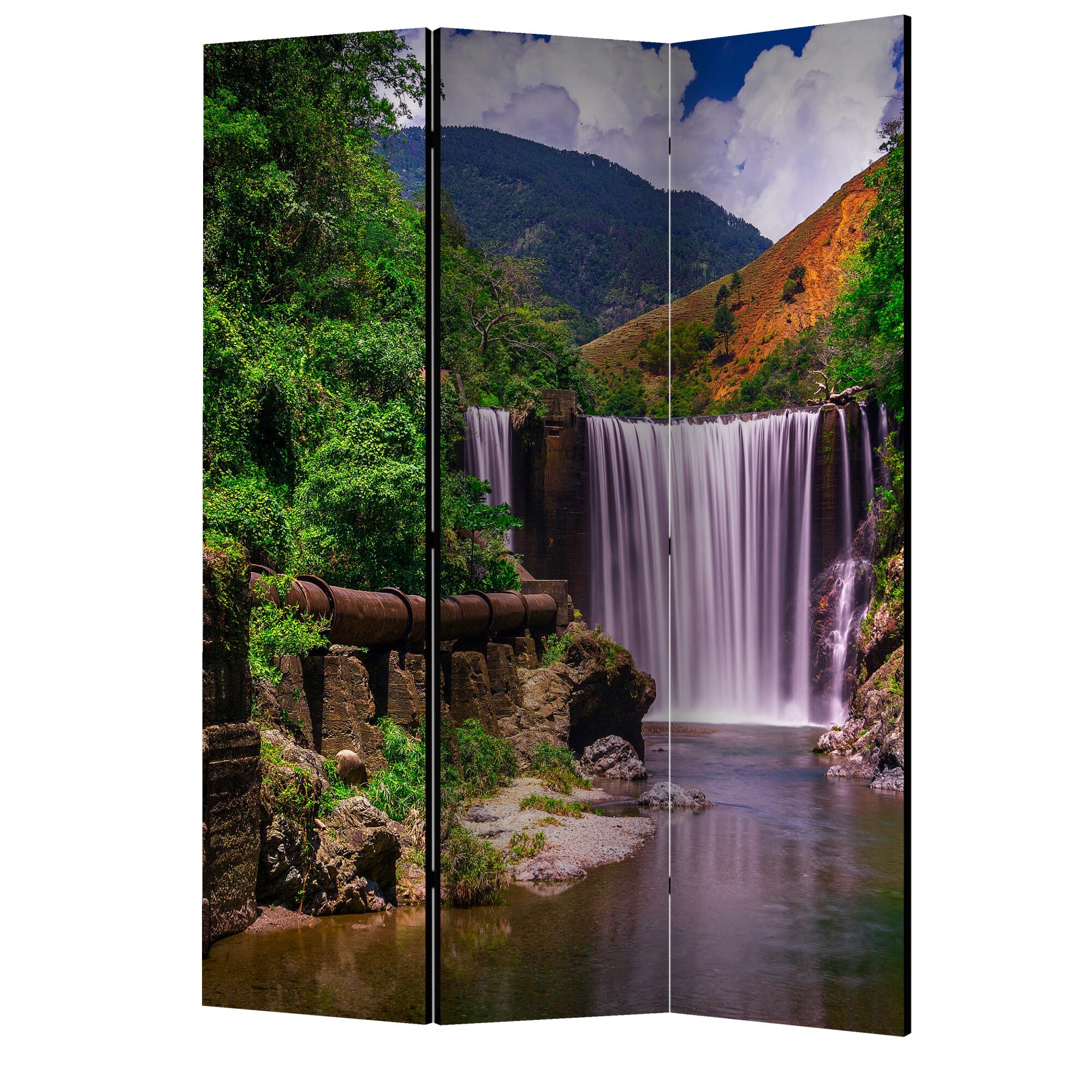 Paravan din 3 parti - Cadga reggae - 135 x 172 cm