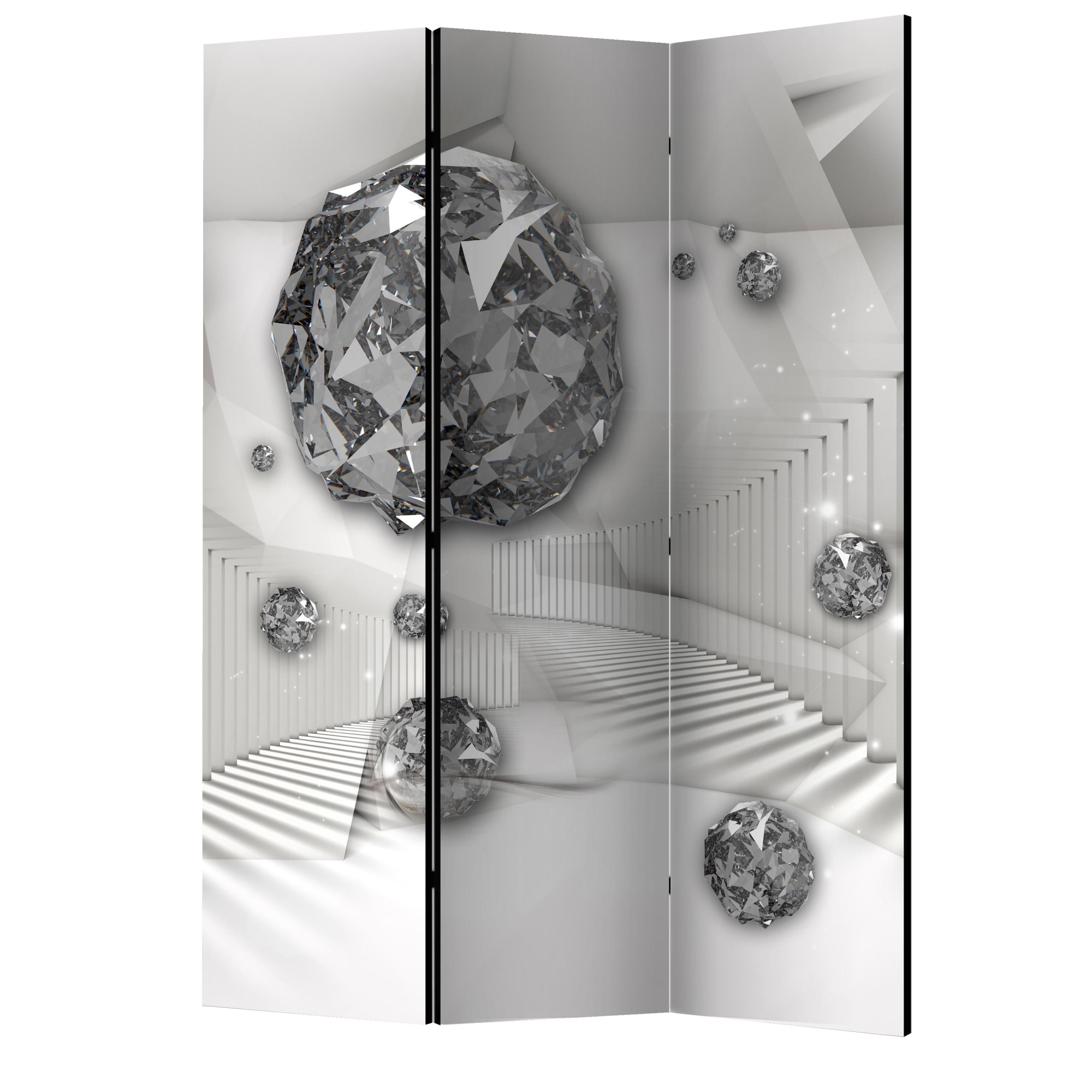Paravan din 3 parti - Camera de diamant II - 135 x 172 cm