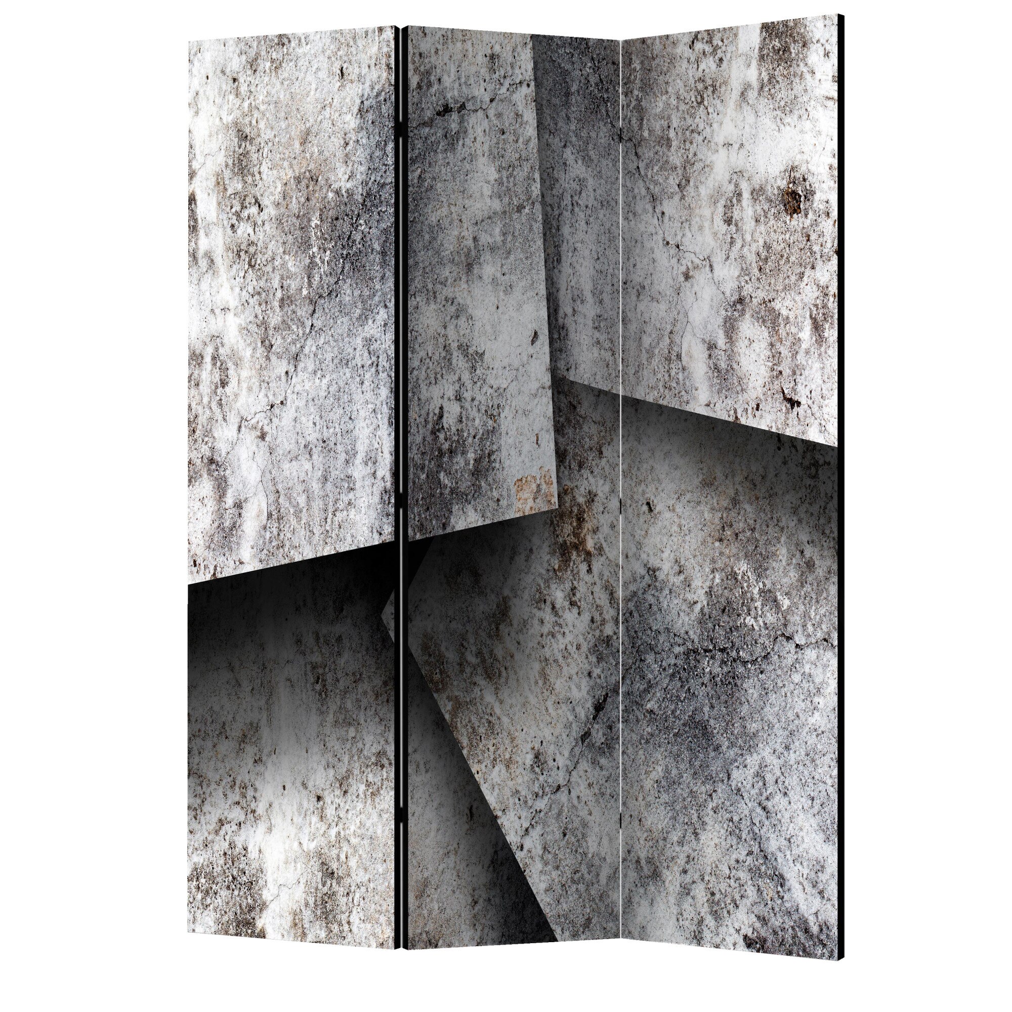 Paravan din 3 parti - Carduri de beton - 135 x 172 cm