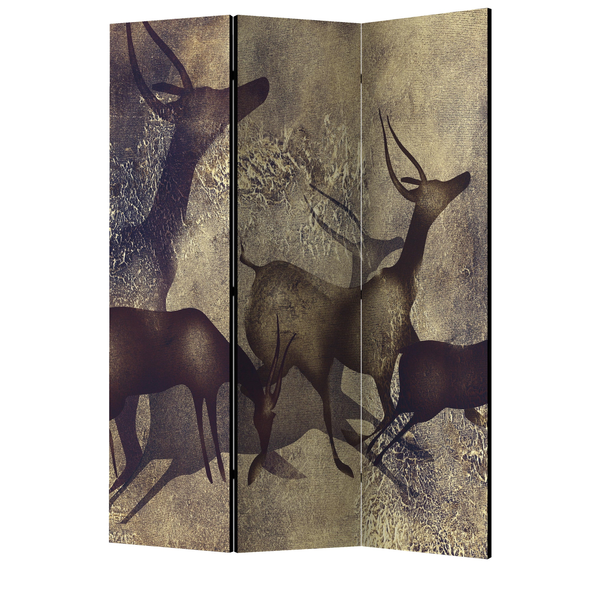 Paravan din 3 parti - Antilope - 135 x 172 cm