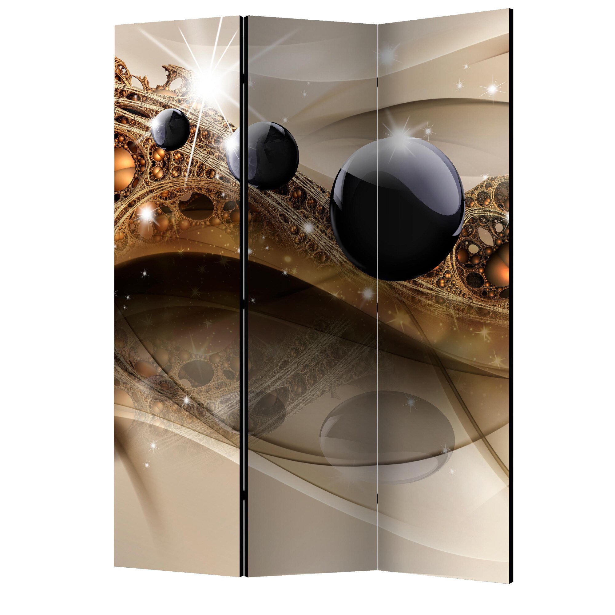 Paravan din 3 parti - Bijuterie a expresiei - 135 x 172 cm