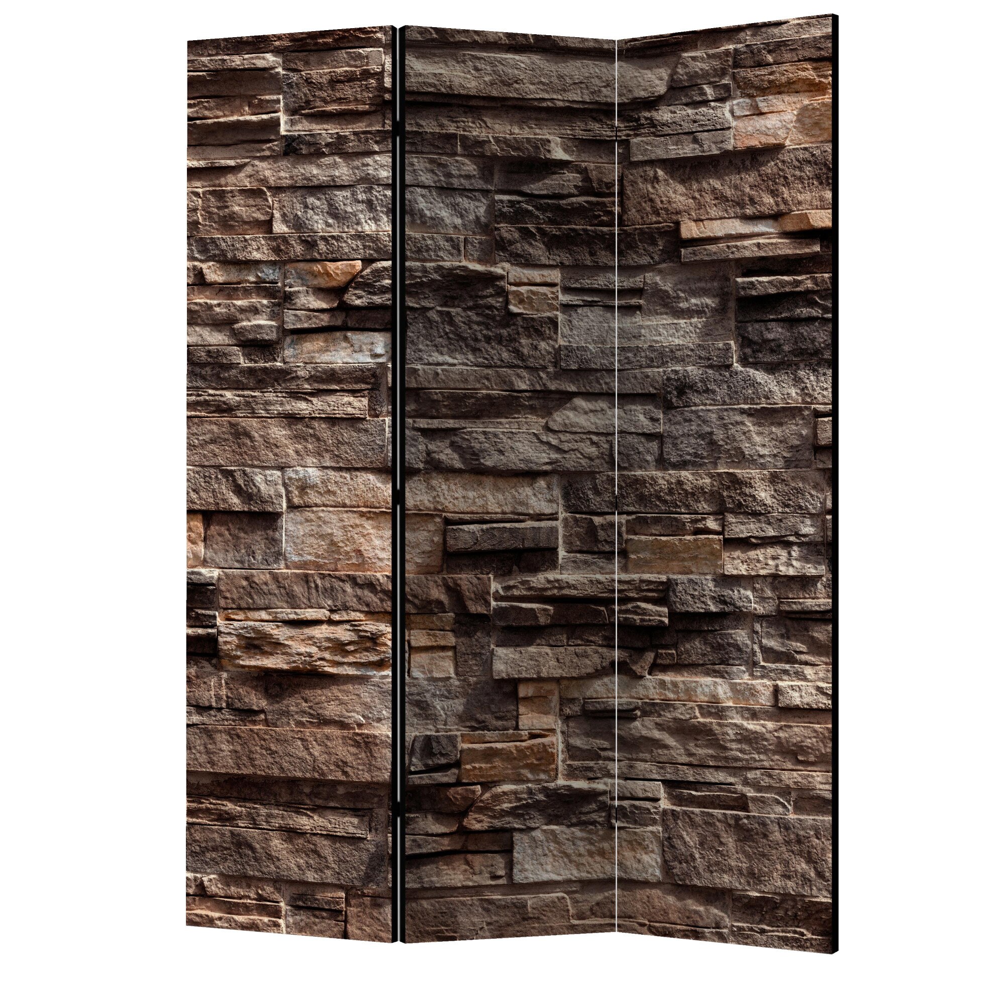 Paravan din 3 parti - Bronz elegant - 135 x 172 cm