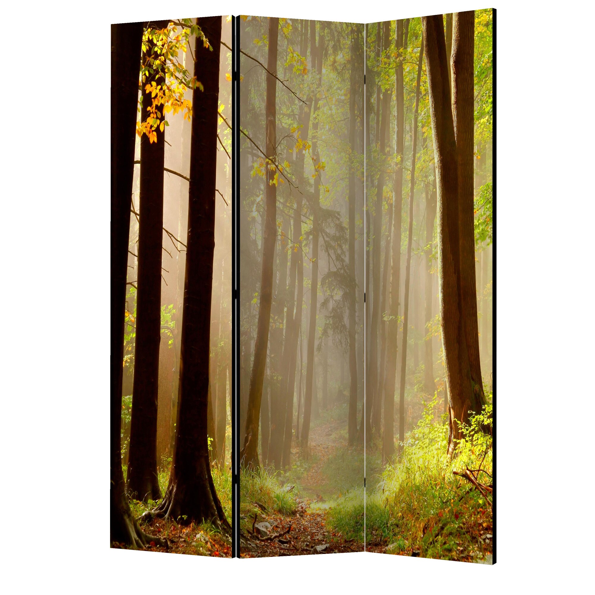 Paravan din 3 parti - Calea misterioasa a padurii - 135 x 172 cm