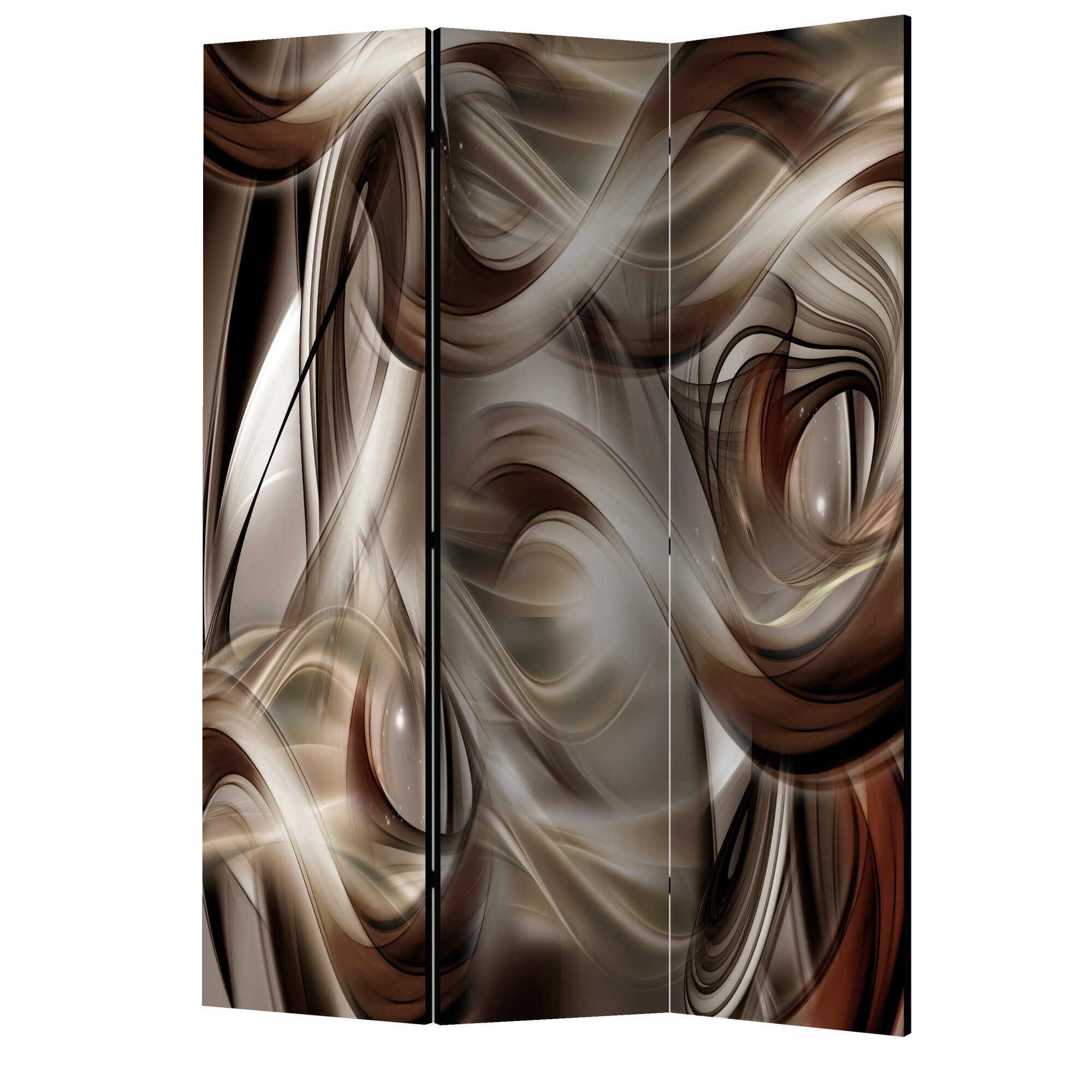 Paravan din 3 parti - Brown revelry - 135 x 172 cm