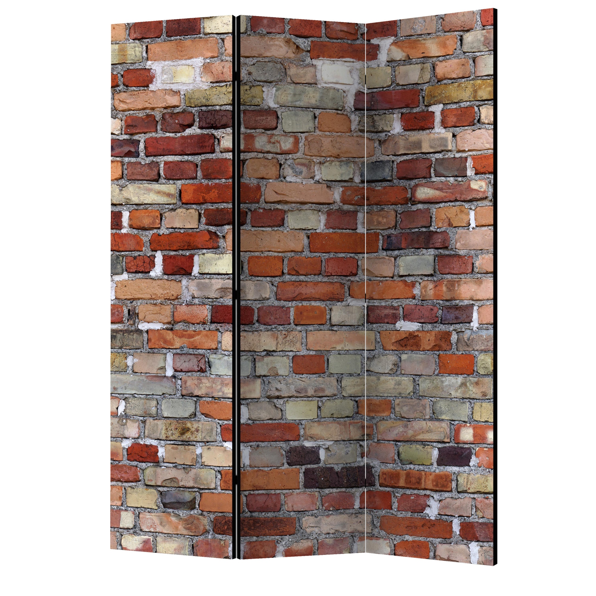 Paravan din 3 parti - Caramida urbana - 135 x 172 cm
