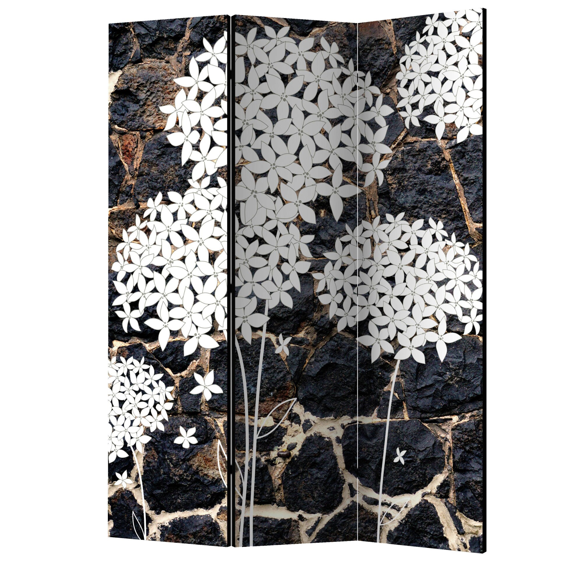 Paravan din 3 parti - Gradina intunecata - 135 x 172 cm