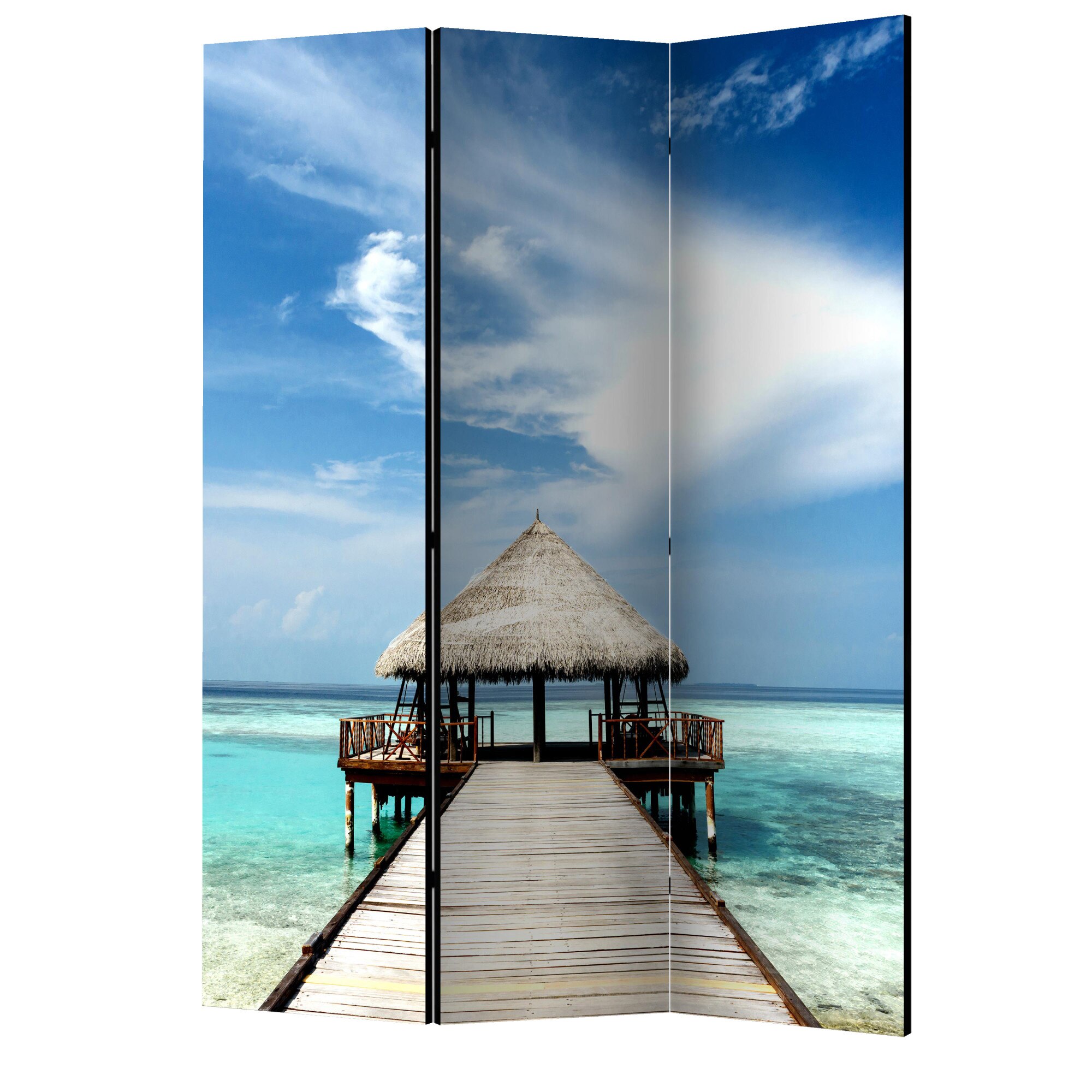 Paravan din 3 parti - Aventura de vacanta - 135 x 172 cm