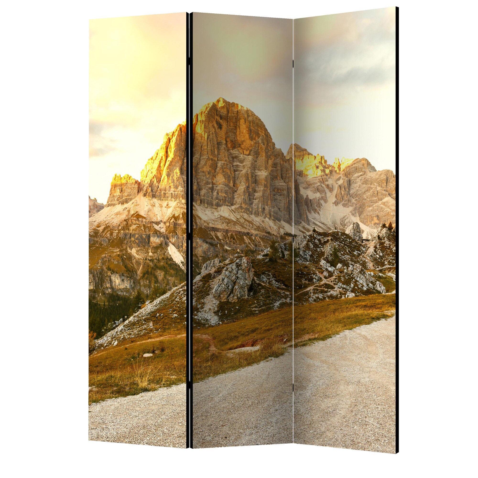 Paravan din 3 parti - Dolomiti frumosi - 135 x 172 cm