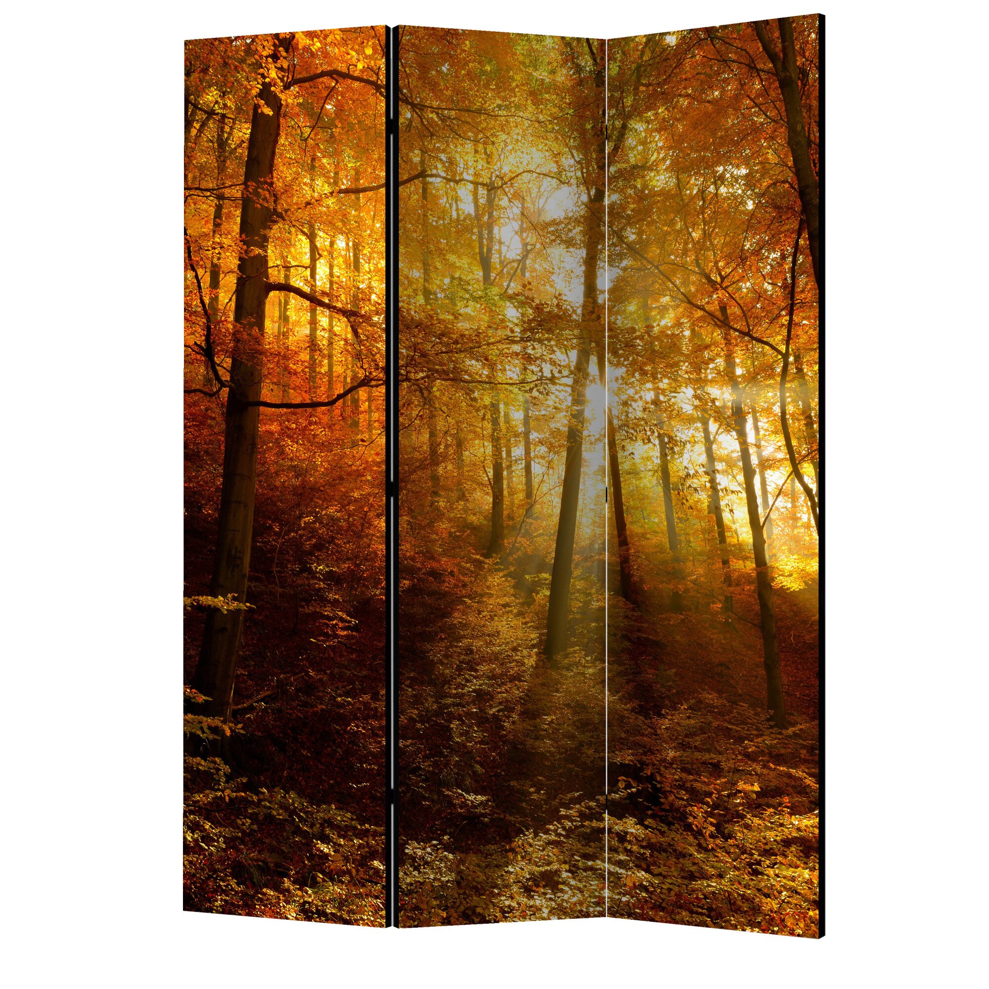 Paravan din 3 parti - Iluminarea toamnei - 135 x 172 cm