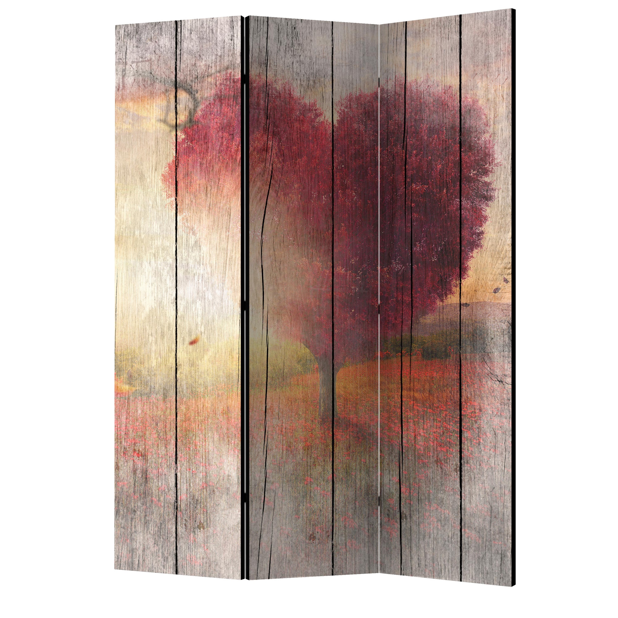 Paravan din 3 parti - Iubirea de toamna - 135 x 172 cm
