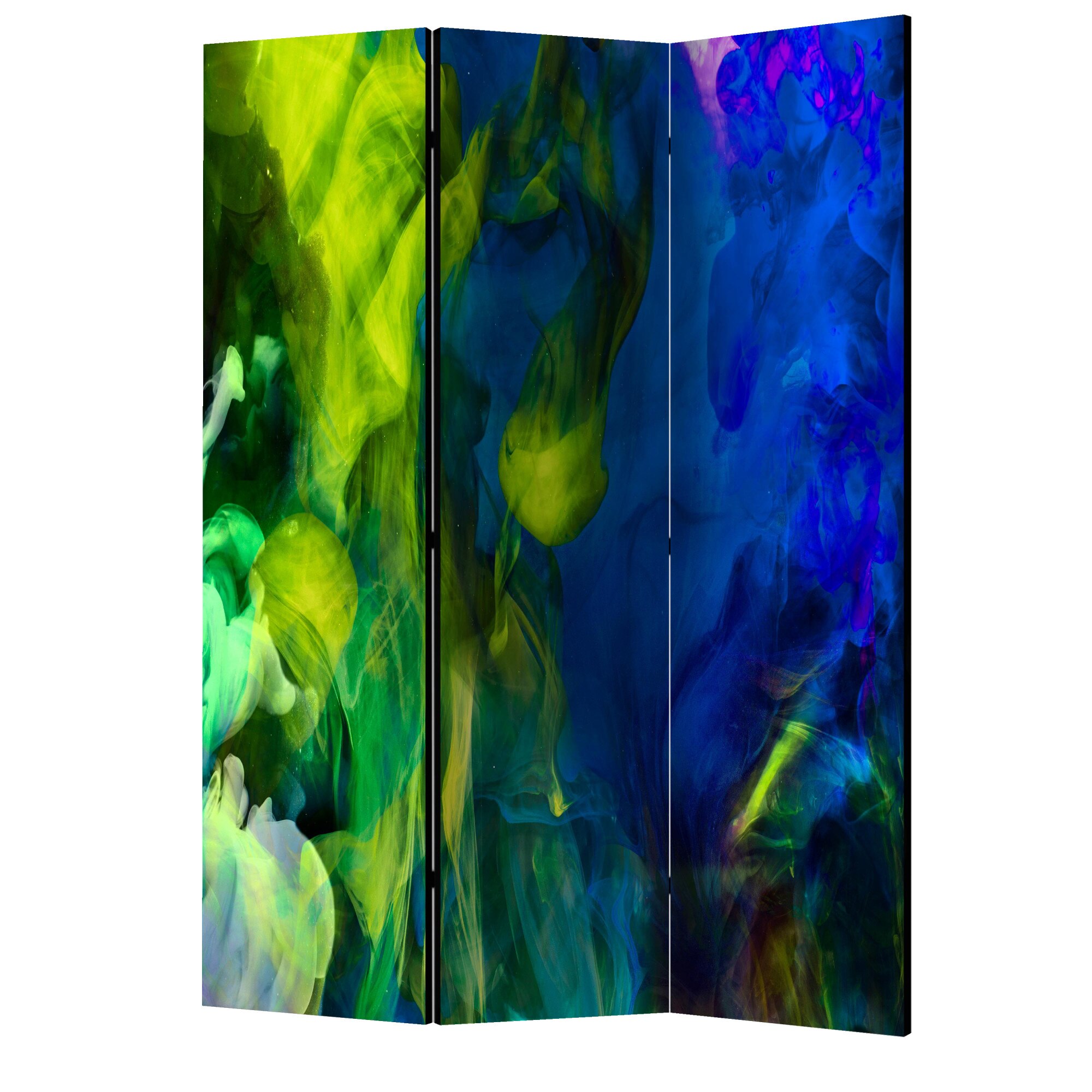 Paravan din 3 parti - Flacari colorate II - 135 x 172 cm