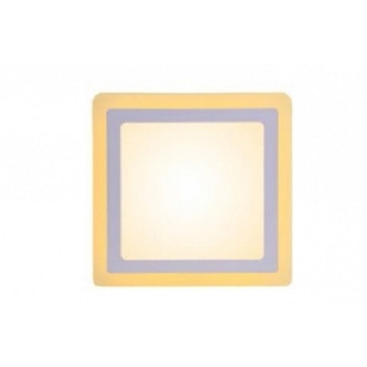 Kétszínű LED Panel 12+4W Szögletes 6500+kék