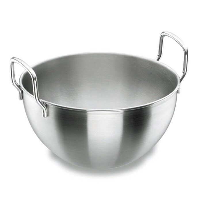Bol pentru amestecare semi-sferic, inox, cu manere, d 26 cm, 50327_LAC
