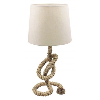 Lampa de masa Sea Club ,franghie din canepa, abajur din iuta, soclu E27,H 58cm Lampa de masa Sea Club ,franghie din canepa, abajur din iuta, soclu E27,H 58cm