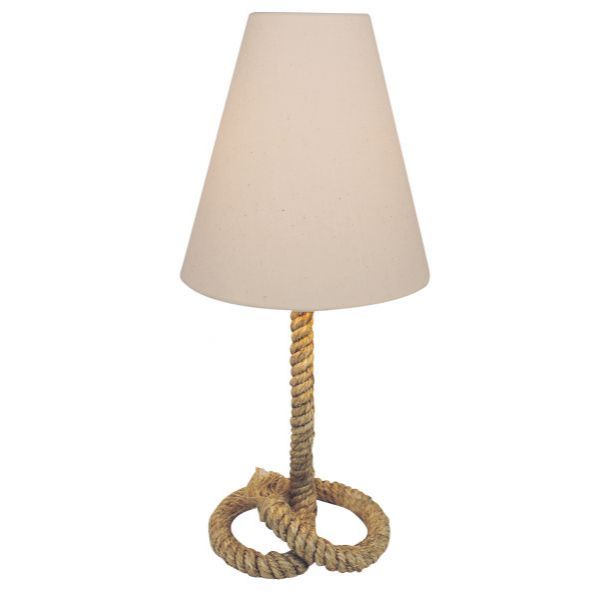 Lampa Sea Club din canepa, abajur din iuta, soclu E27,H 50cm