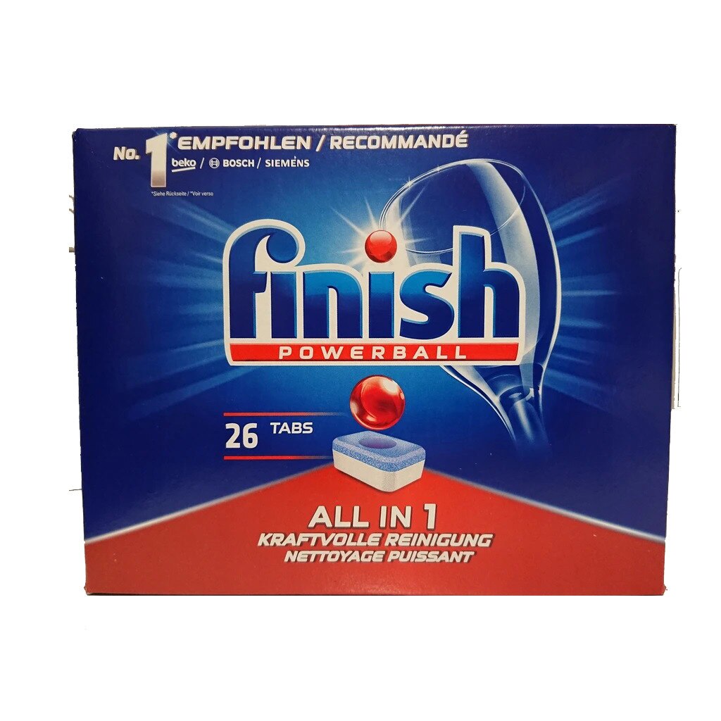 Detergent pentru masina de spalat vase Finish All in 1, 26 bucati