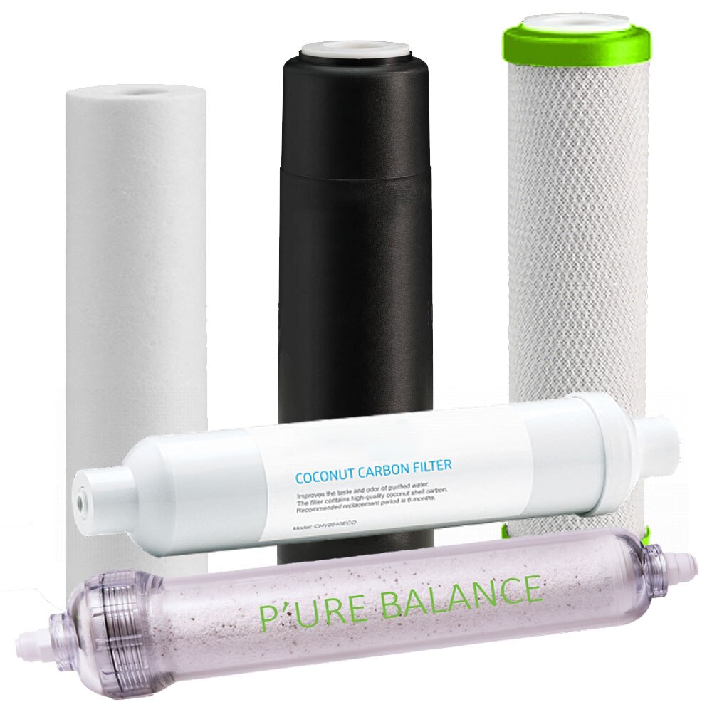 Set balance, 5 cartuse pentru osmoza inversa FILTRO BALANCE 6MB, pre si postfiltrare