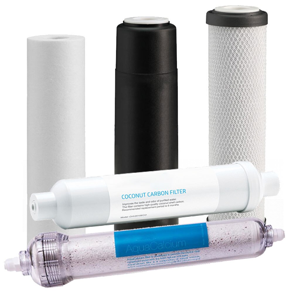 Set calcium, 5 cartuse pentru osmoza inversa premium FILTRO CALCIUM 6MC, pre si postfiltrare