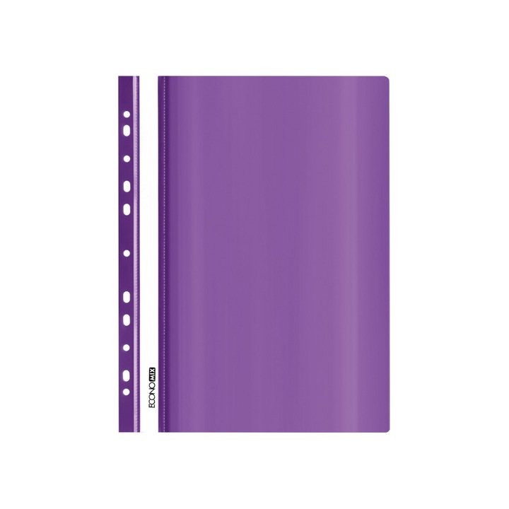РР папка, Economix, с машинка и европерфорация, лилава
