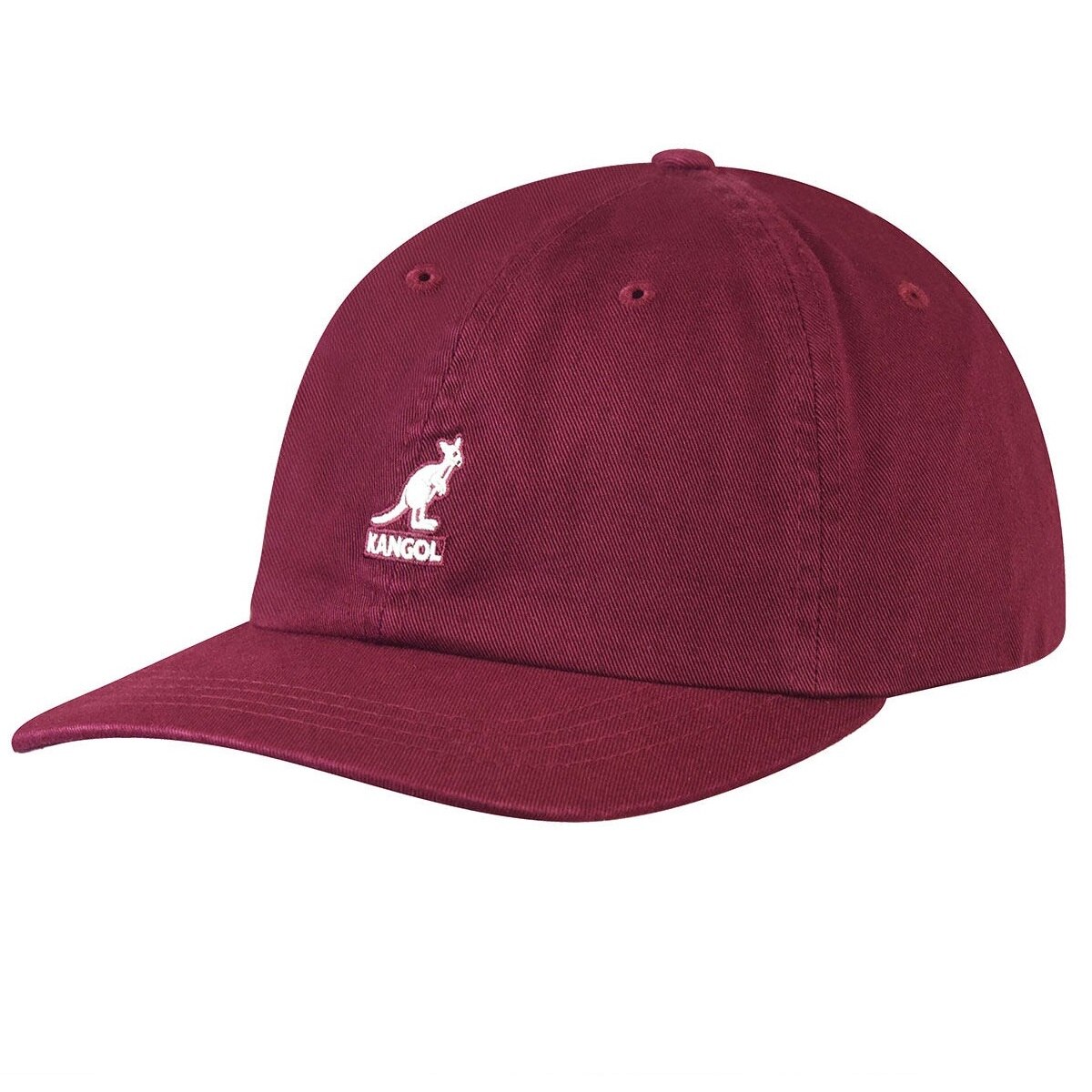 Sapca Kangol Washed Cotton Baseball, Rosu Bordeaux, Marime Universala