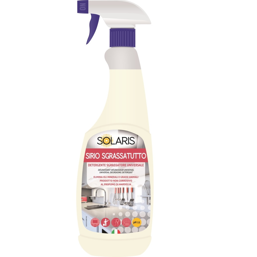 Degresant Universal multisuprafete SIRIO Solaris cu parfum de Marsiglia, 750 ml