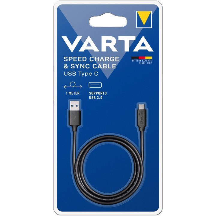 Cablu de date Varta, USB - USB TYPE C