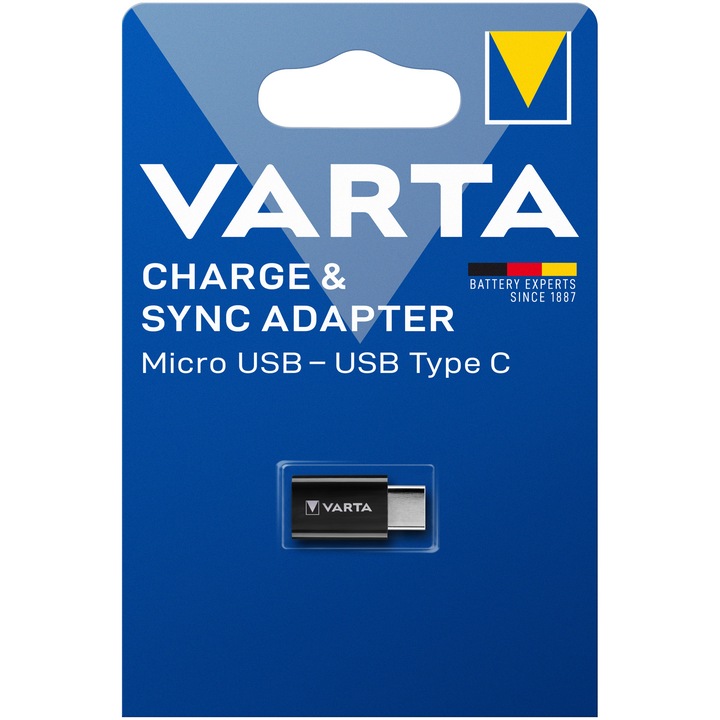 Adaptor USB Varta, MICRO USB - USB TYPE C