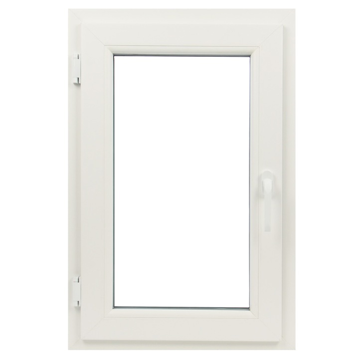 Fereastra PVC, Tamistef, 5 camere, 1 canat, alb, dubla deschidere stanga, 850x1980