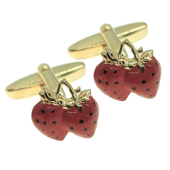 Butoni camasa manseta auriti mecanism arc figurina capsuni 14273 Dras