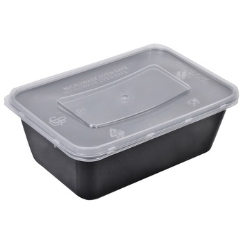 Set 5 Caserole Alimente, model cu Capac Transparent, 750 ml Set 5 Caserole Alimente, model cu Capac Transparent, 750 ml