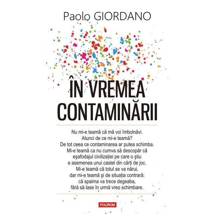 In vremea contaminarii, Paolo Giordano