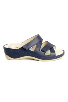 Saboti din piele naturala, Batz, Evelin, Albastru inchis, 39 Saboti din piele naturala, Batz, Evelin, Albastru inchis, 39