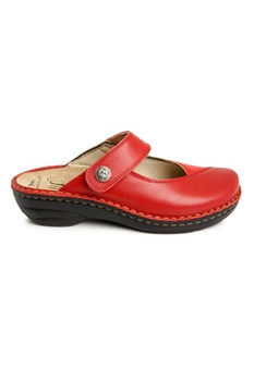 Saboti din piele naturala, Batz, Bali, Rosu, 37 Saboti din piele naturala, Batz, Bali, Rosu, 37