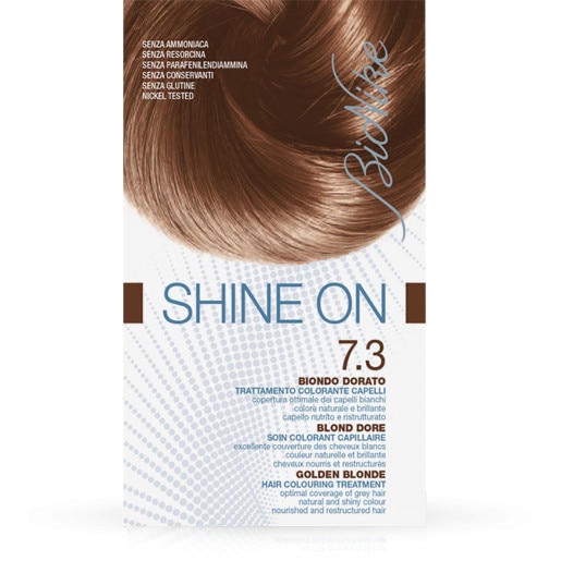 Vopsea tratament fara Parafenilendiamina, fara Amoniac, fara Rezorcinol, fara Conservanti, fara Gluten, nr 7.3 BIONIKE SHINE ON